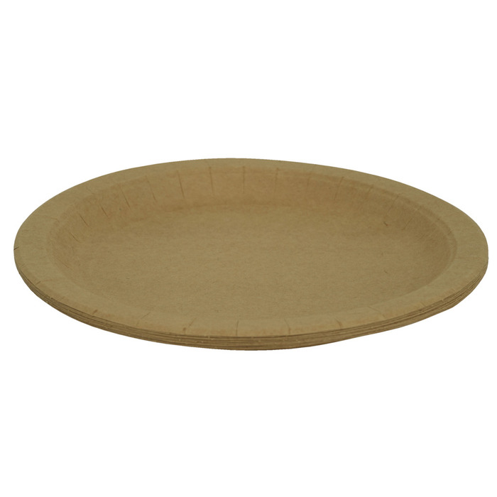 Engangstallerken i papir Ø23 cm 10 stk.